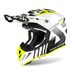 PŘILBA AVIATOR ACE NEMESI, AIROH - ITÁLIE (BÍLÁ/ČERNÁ/FLUO)