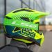 LS2 AURA PRO GOGGLE BLACK H-V GREEN WITH IRIDIUM VISOR