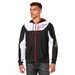 MIKINA SESSIONS 3 HOODIE, ALPINESTARS (ČERNÁ/BÍLÁ/ČERVENÁ)