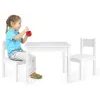 Klupś Joy Stůl + židle bílo / šedá