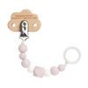 Lässig Soother Holder Wood/Silicone Little Universe cloud powder pink