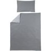 Meyco Povlečení 100x135 cm - Uni grey/light grey