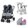 valco baby Snap Ultra Duo Tailor Made Grey Marle + 2x Korba + Adaptéry