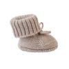 LODGER Slipper Folklore Merino Wool Beige 0 - 6 měsíců