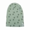 LODGER Beanie Print Rib Silt Green 6 - 12 měsíců