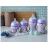 Tommee Tippee Sada kojeneckých lahviček C2N ANTI-COLIC s kartáčem Purple