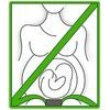 Scamp Pás Comfort ISOFIX pro těhotné, červený