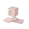 MoMi Hrací podložka pěnové puzzle NEBE růžové