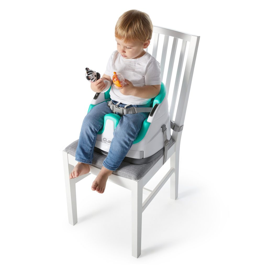 Dětský ráj l Baby Einstein Podsedák na židli s 2 hračkami 2v1 Dine &  Discover 6m + do 23 kg l Baby Einstein l Židle a sedátka