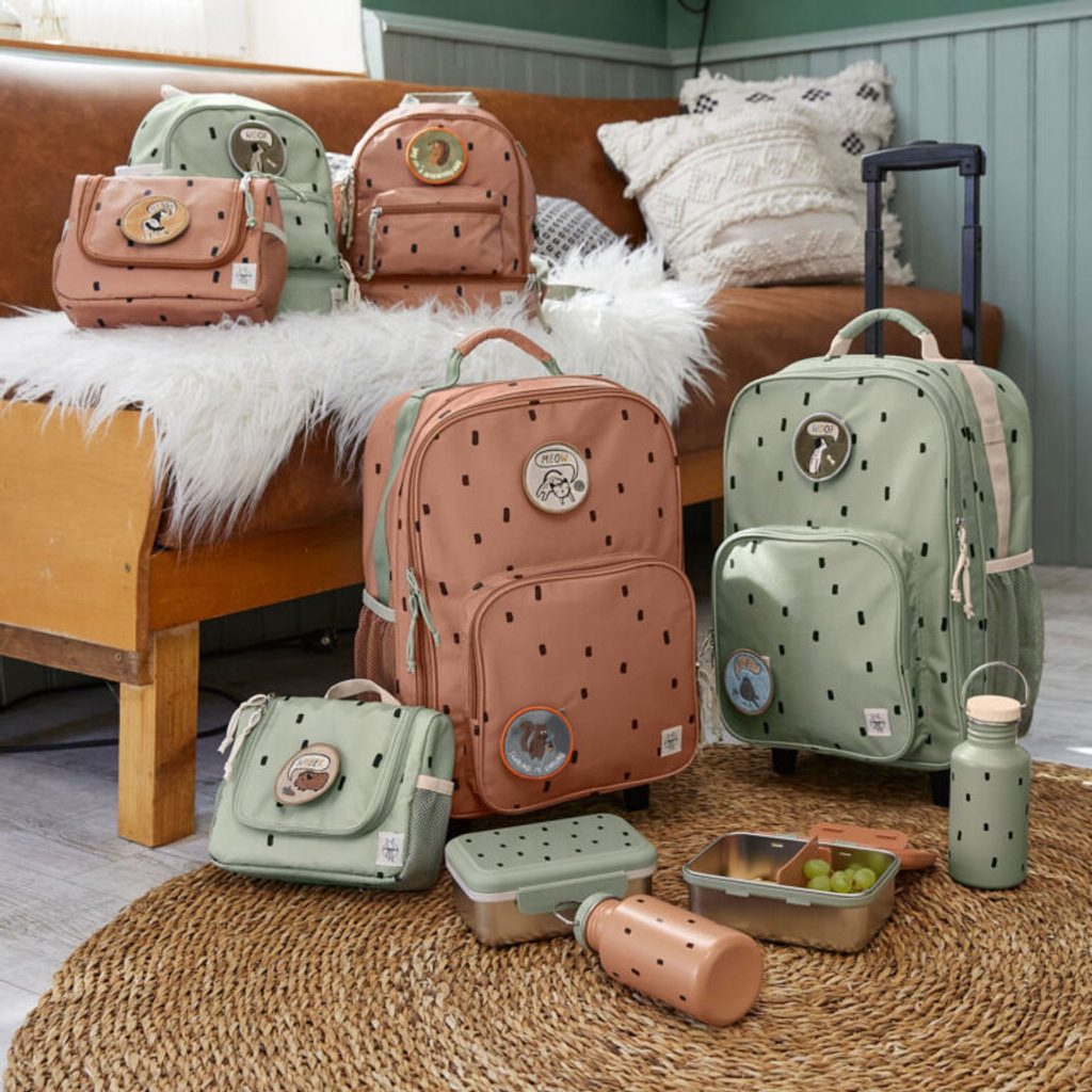 Dětský ráj l Lässig Mini Backpack Happy Prints light olive l Lässig l  Dětská zavazadla