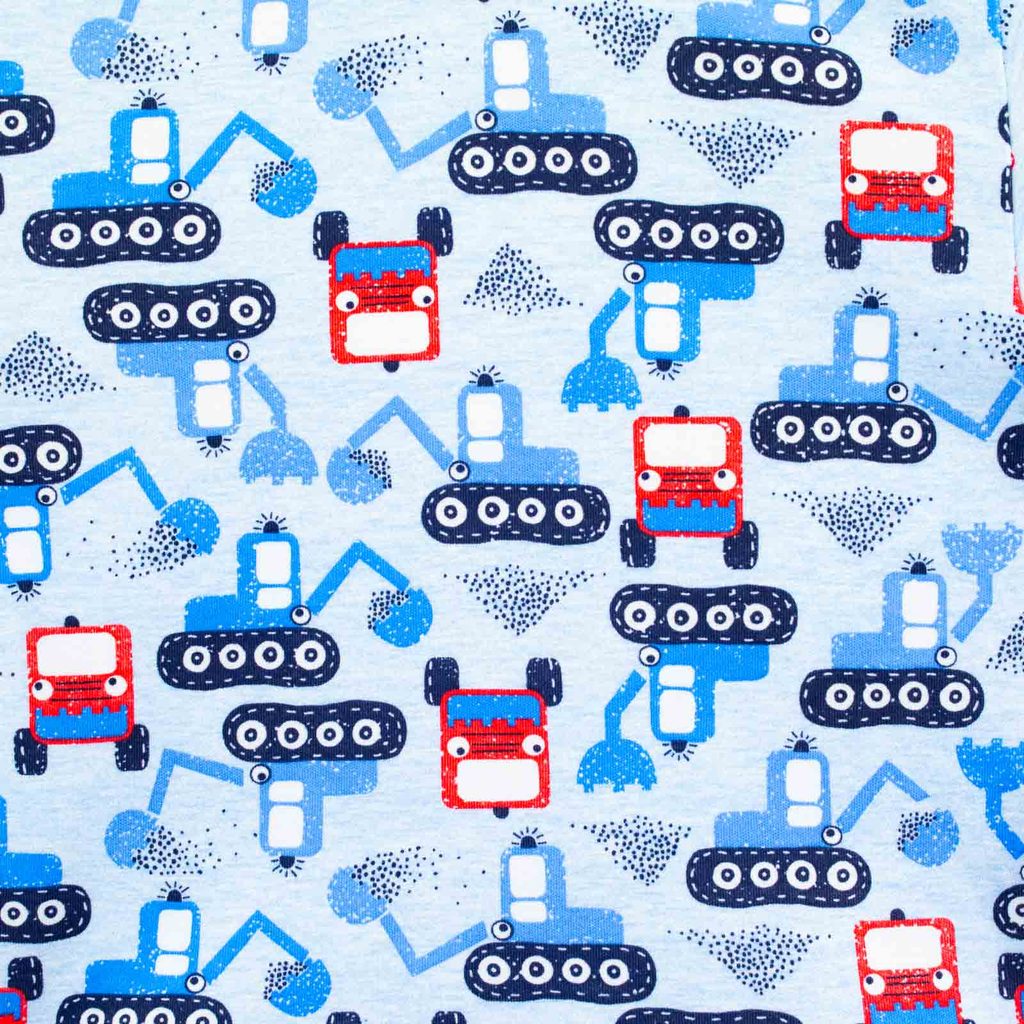 Dětský ráj l ESITO Chlapecké dětské pyžamo Bagr Blue - 86 / modrá l Esito l  Trika a komplety