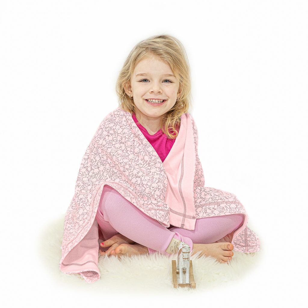 Dětský ráj l ESITO Dvojitá letní deka pro miminko Zája Delicate pink  75x100cm l Esito l Dětské deky
