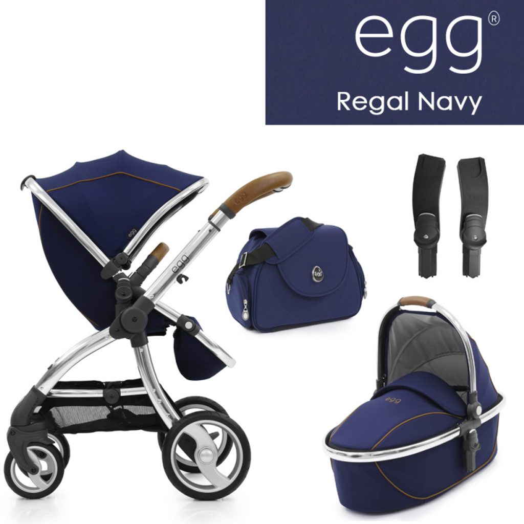 Dětský ráj l EGG set Regal Navy 2020 vč. tašky l BabyStyle / EGG / Oyster l  Kombinované kočárky