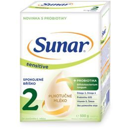 Sunar Sensitive 2 pokračovací kojenecké mléko 500g