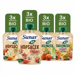 Sunar BIO kapsička mix příchutí Smícháček Hopsáček 12x 100g