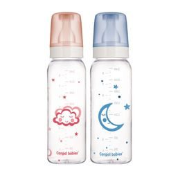 Canpol babies Lahev skleněná s úzkým hrdlem NIGHT DREAMS 240ml