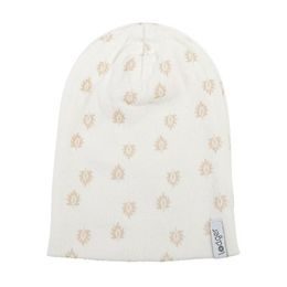 LODGER Beanie Print Rib Cloud Dancer 6 - 12 měsíců