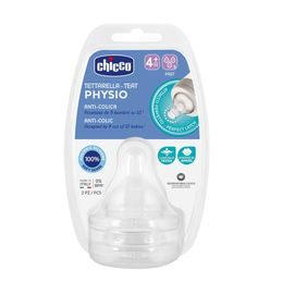 Chicco Dudlík na láhev Perfect 5 silikon, rychlý průtok 4m+ 2ks