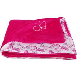 Kaarsgaren Dětská deka růžová motýl Wellsoft bavlna