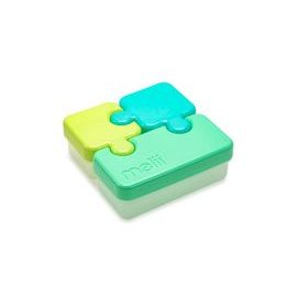 Melii Svačinový box Puzzle 850 ml - zelený, limetkový, modrý