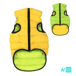 Airy Vest bunda pro psy žlutá/zelená S 35