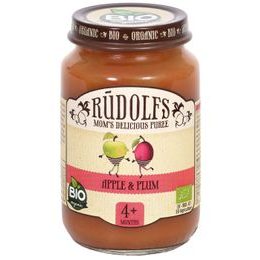 Rudolfs BIO Příkrm jablko a švestky 190 g