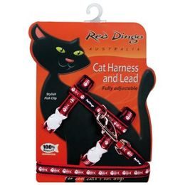 Red Dingo Postroj RD s vodítkem - kočka - Fisbone Red