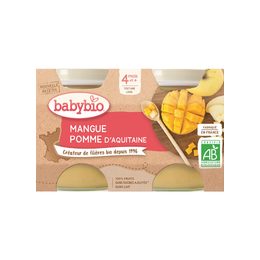 BABYBIO mango jablko 2x130 g