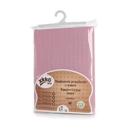 Kikko Bambusové prostěradlo s gumou XKKO BMB 120x60 Baby Pink