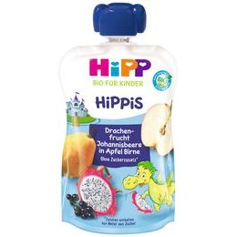 HiPP BIO Hippies Jablko-Hruška-Dračí ovoce-Černý rybíz