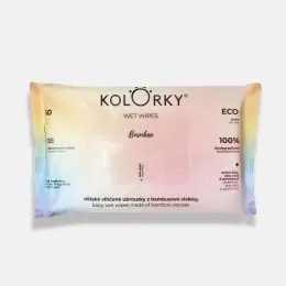 Kolorky WET WIPES Bamboo vlhčené ubrousky 60ks