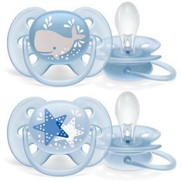 Philips AVENT Šidítko Ultrasoft Obrázek 6-18m chlapec 2ks