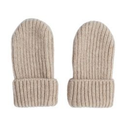 LODGER Mittens Folklore Merino Wool Beige 1 - 2 roky