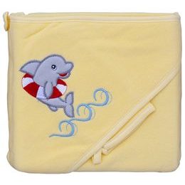 Scarlett Froté ručník s kapucí Delfín žlutá