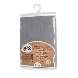 Kikko Bambusové prostěradlo s gumou XKKO BMB 50x70 Baby Grey