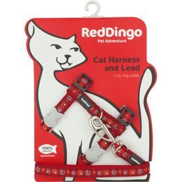 Red Dingo Postroj RD s vodítkem - kočka- Paw Impressions RE