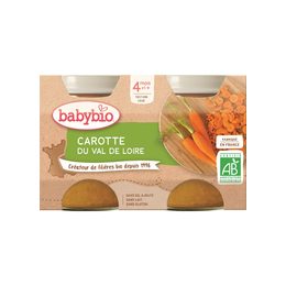 BABYBIO mrkev 2x130 g