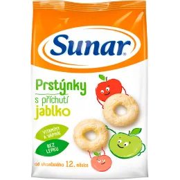 Sunar Dětský snack jablkové prstýnky 50g