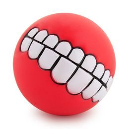 Surtep Pískací míček Smile 7,5cm Červená