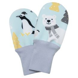ESITO Dětské softshellové bezpalcové rukavice Lední medvědi
