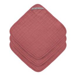 Lässig Muslin Washcloth Set 3 pcs rosewood