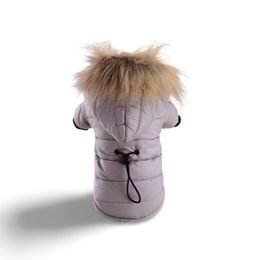 Surtep Zimní bunda s kapucí pro psa - Šedá