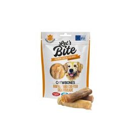 Let’s Bite Chewbones - Raw hide and cod fish skin roulade 135 g