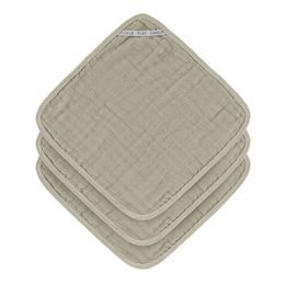 Lässig Muslin Washcloth Set 3 pcs olive