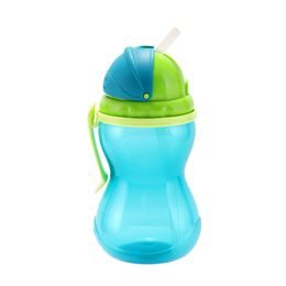 Canpol babies Sportovní láhev se slámkou 370 ml modrá