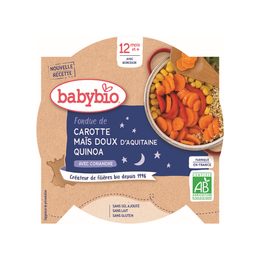 BABYBIO mrkev a sladká kukuřice s quinoa 230 g