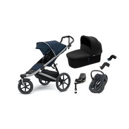 Thule SET 5v1 Urban Glide² + Bassinet + Coral 360 vč. adaptérů a základny (Blue)