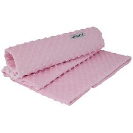 ESITO Dětská deka dvojitá MINKY jednobarevná Pink - růžová / 75 x 100 cm