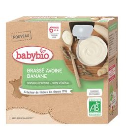 BABYBIO ovesná kaše s banánem 4x85 g