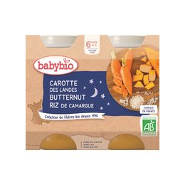 BABYBIO mrkev dýně rýže 2x200 g